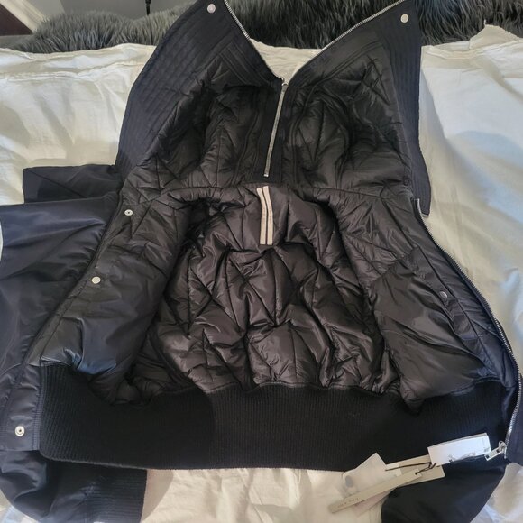 Rick Owens Black Futuristic Hooded Jacket Cropped Alice Parka M, L, XL - Picture 6 of 16